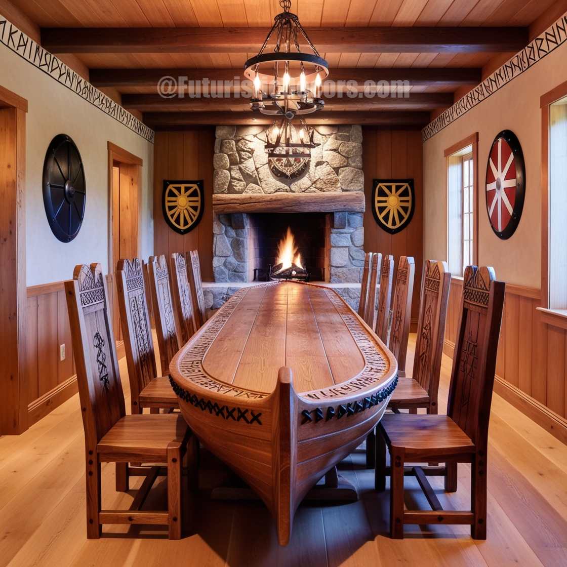 Viking Ship Dining Tables