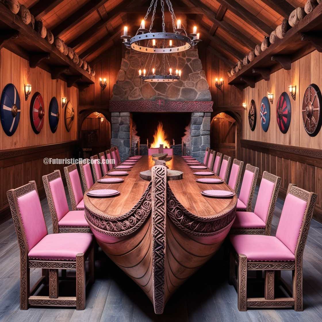 Viking Ship Dining Table