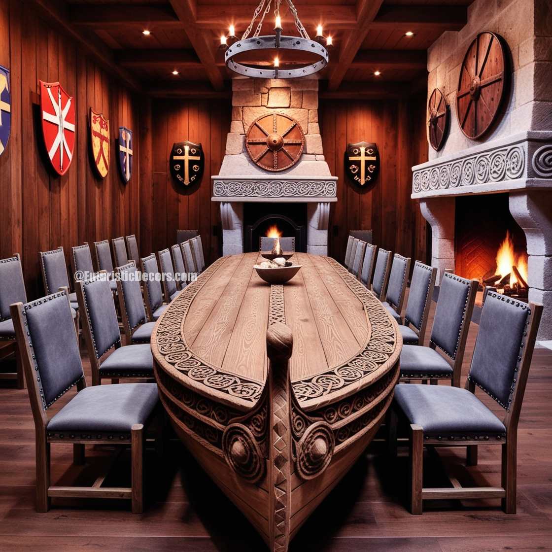 Viking Ship Dining Table