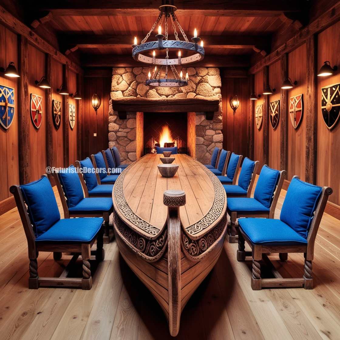 Viking Ship Dining Table