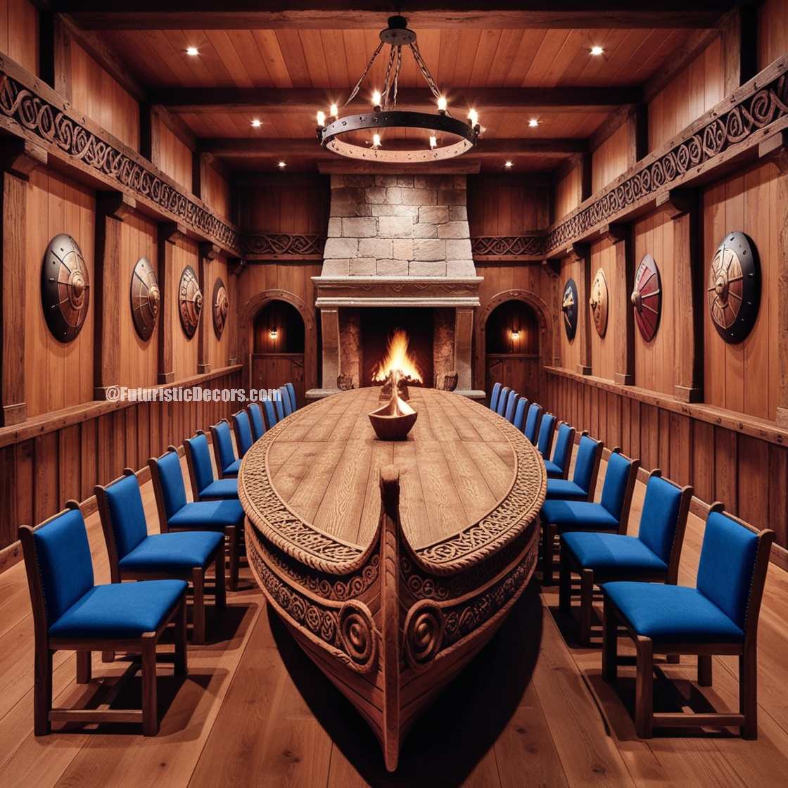 Viking Ship Dining Table