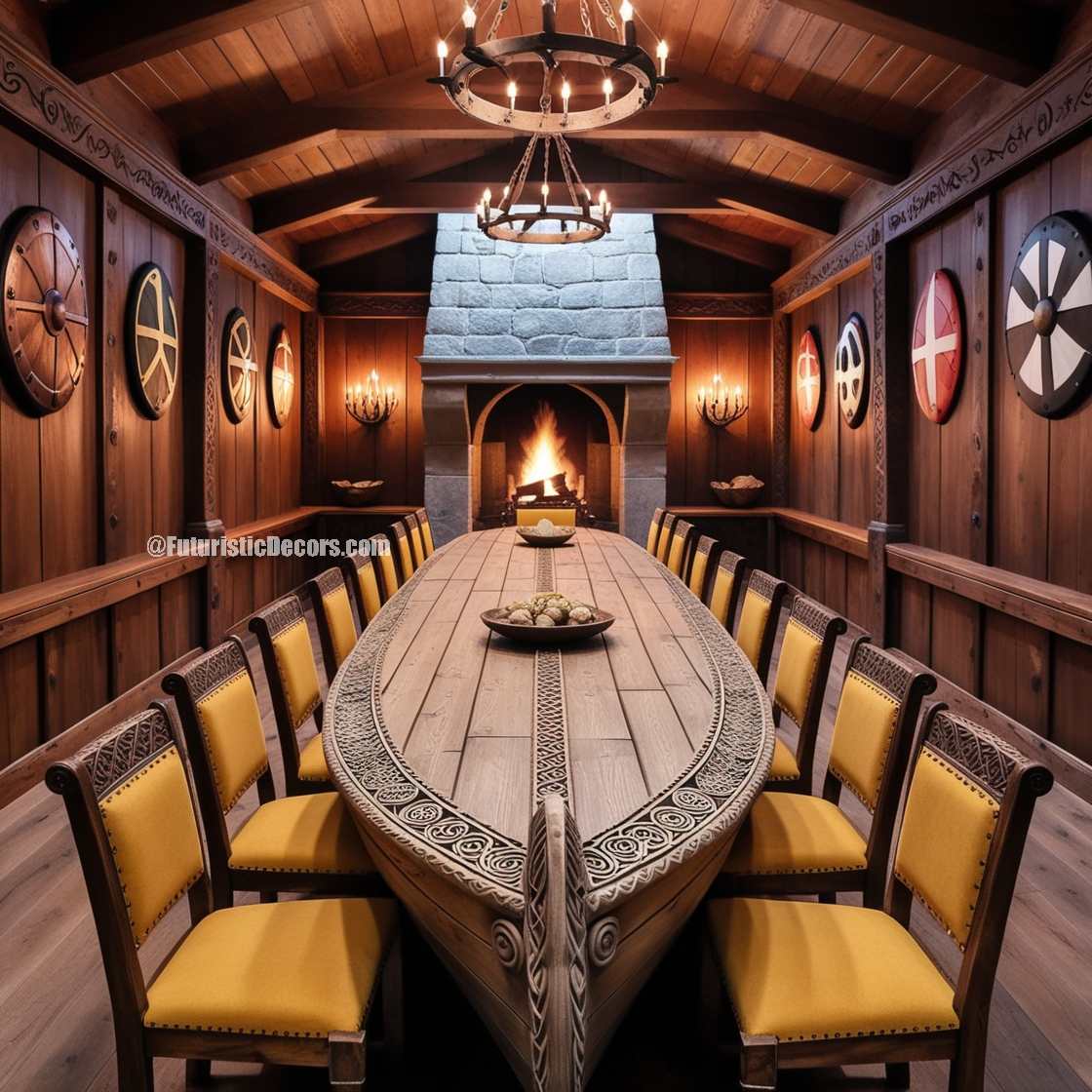 Viking Ship Dining Table