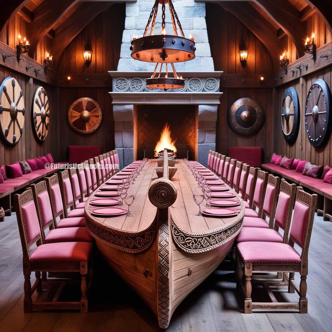 Viking Ship Dining Table