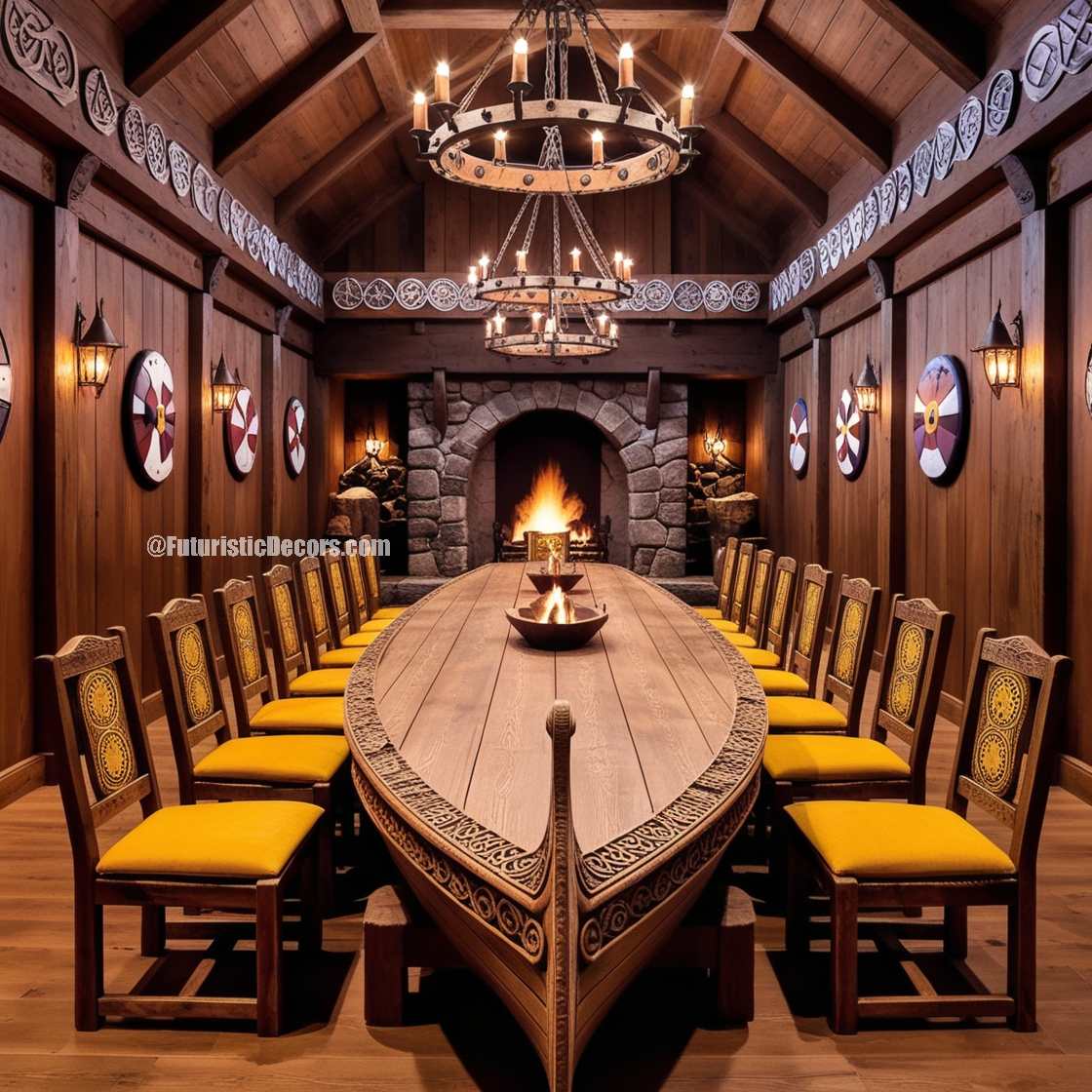 Viking Ship Dining Table