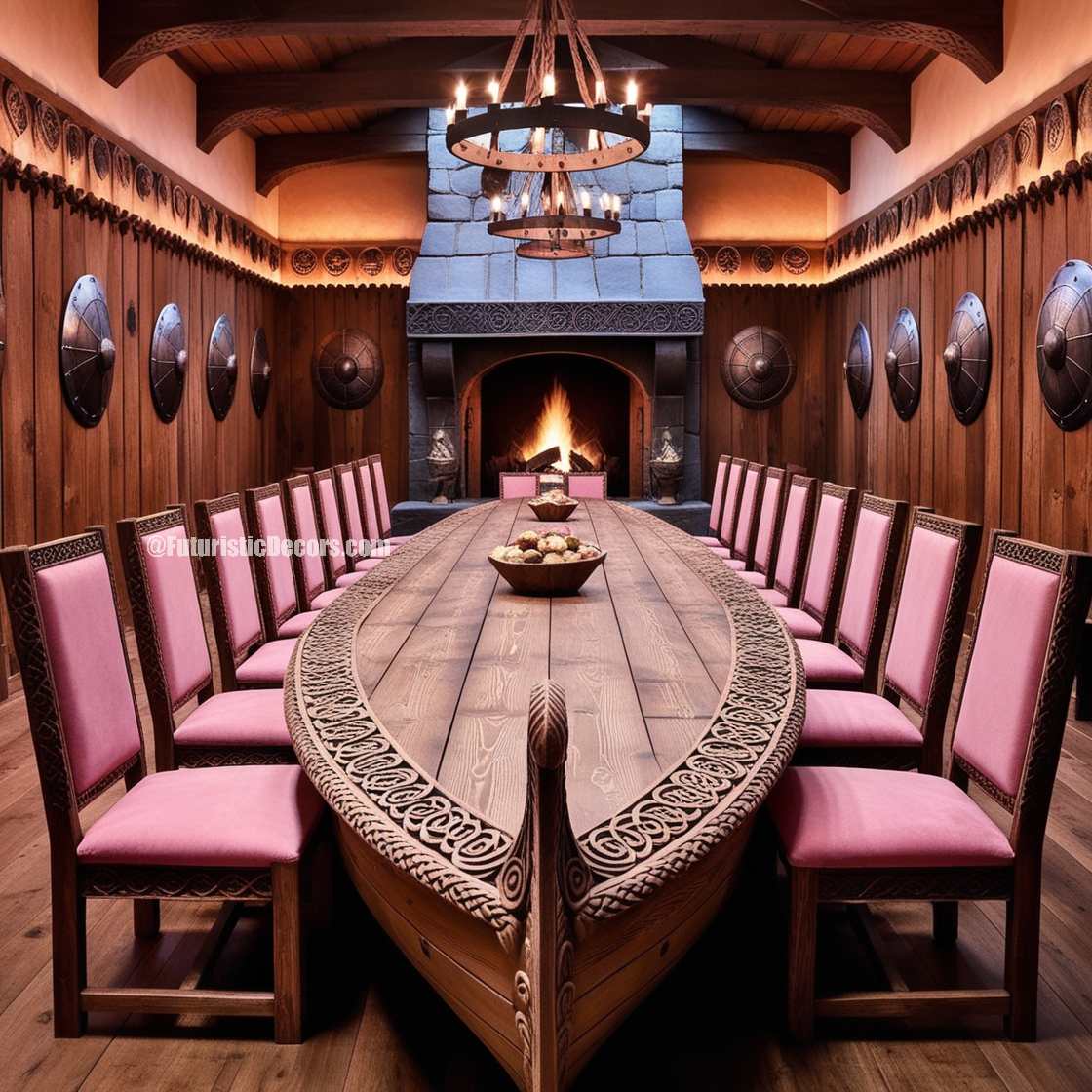 Viking Ship Dining Table