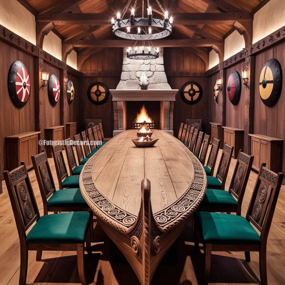 Viking Ship Dining Table