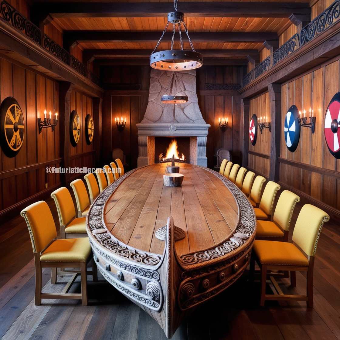 Viking Ship Dining Table