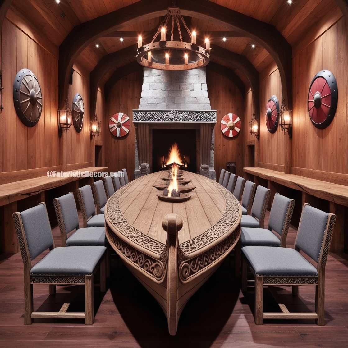 Viking Ship Dining Table