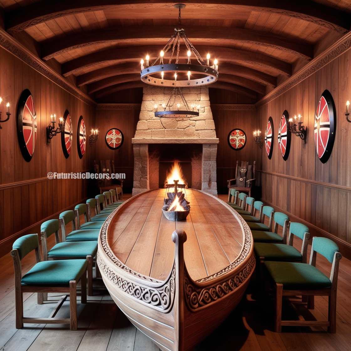 Viking Ship Dining Table