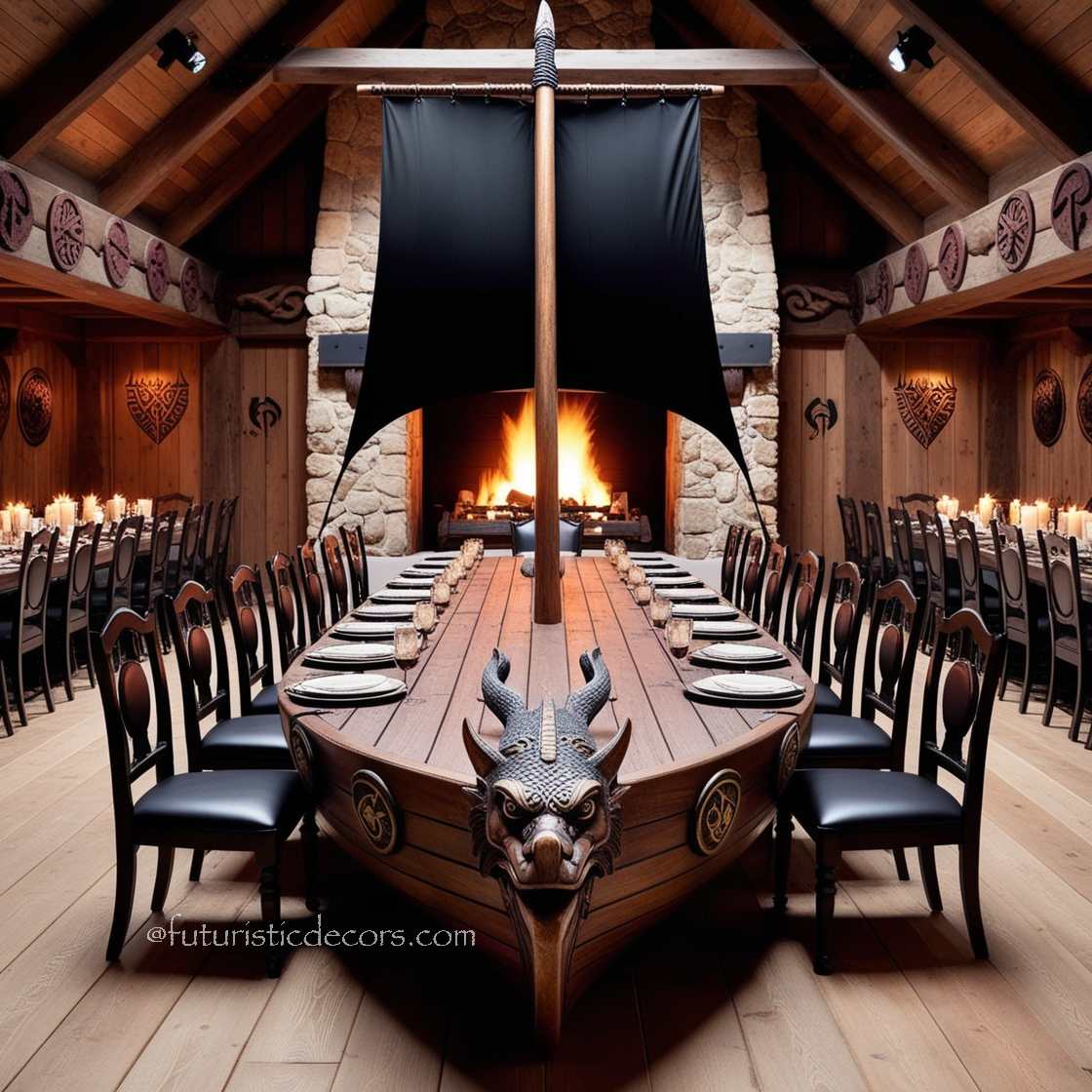 Viking Ship Tables