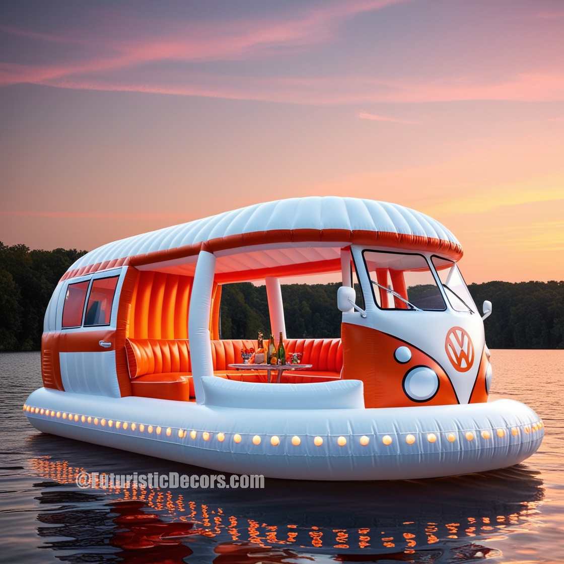 Volkswagen Bus Lake Party Floats