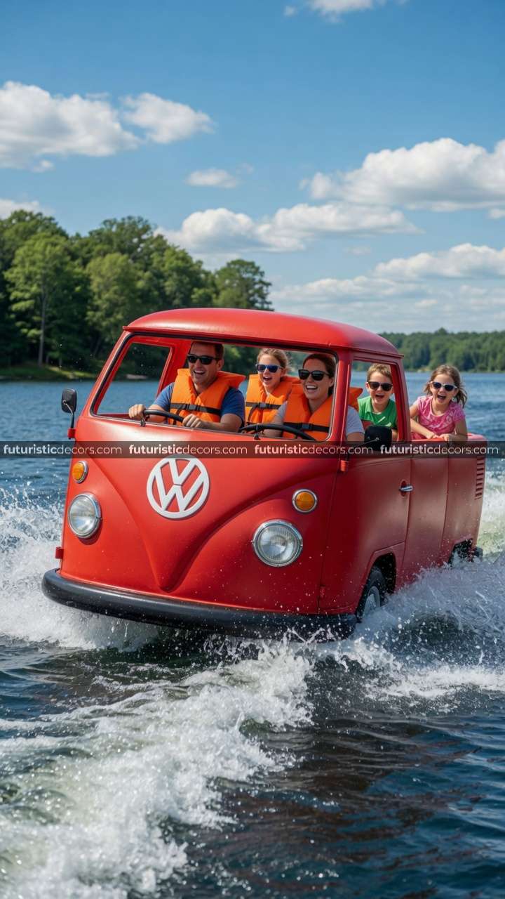 Inflatable Volkswagen Bus Boat