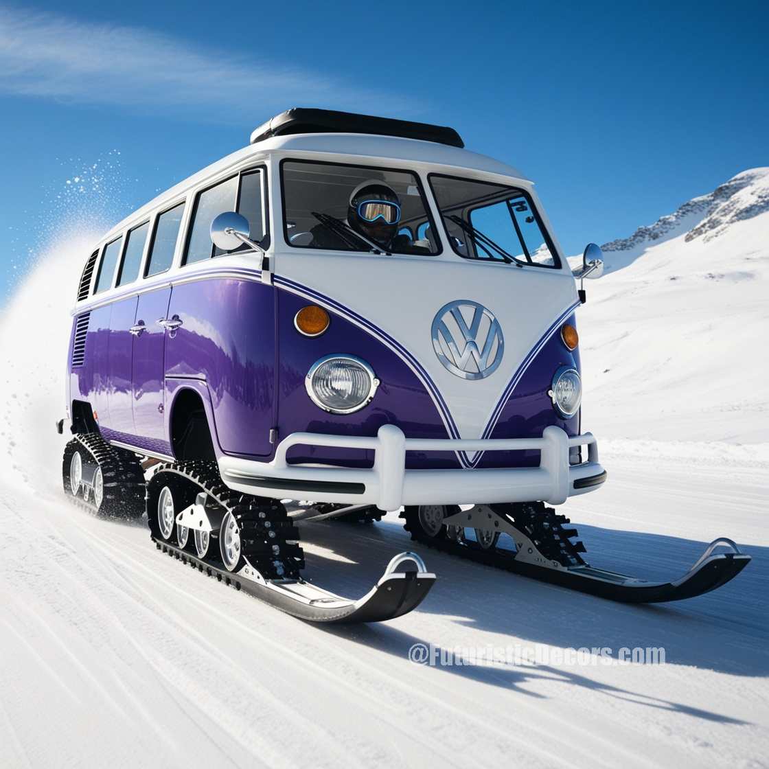 Volkswagen Bus Snowmobiles