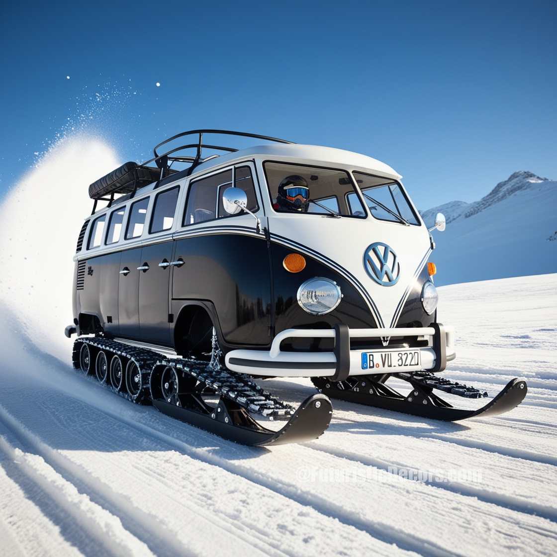 Volkswagen Bus Snowmobiles