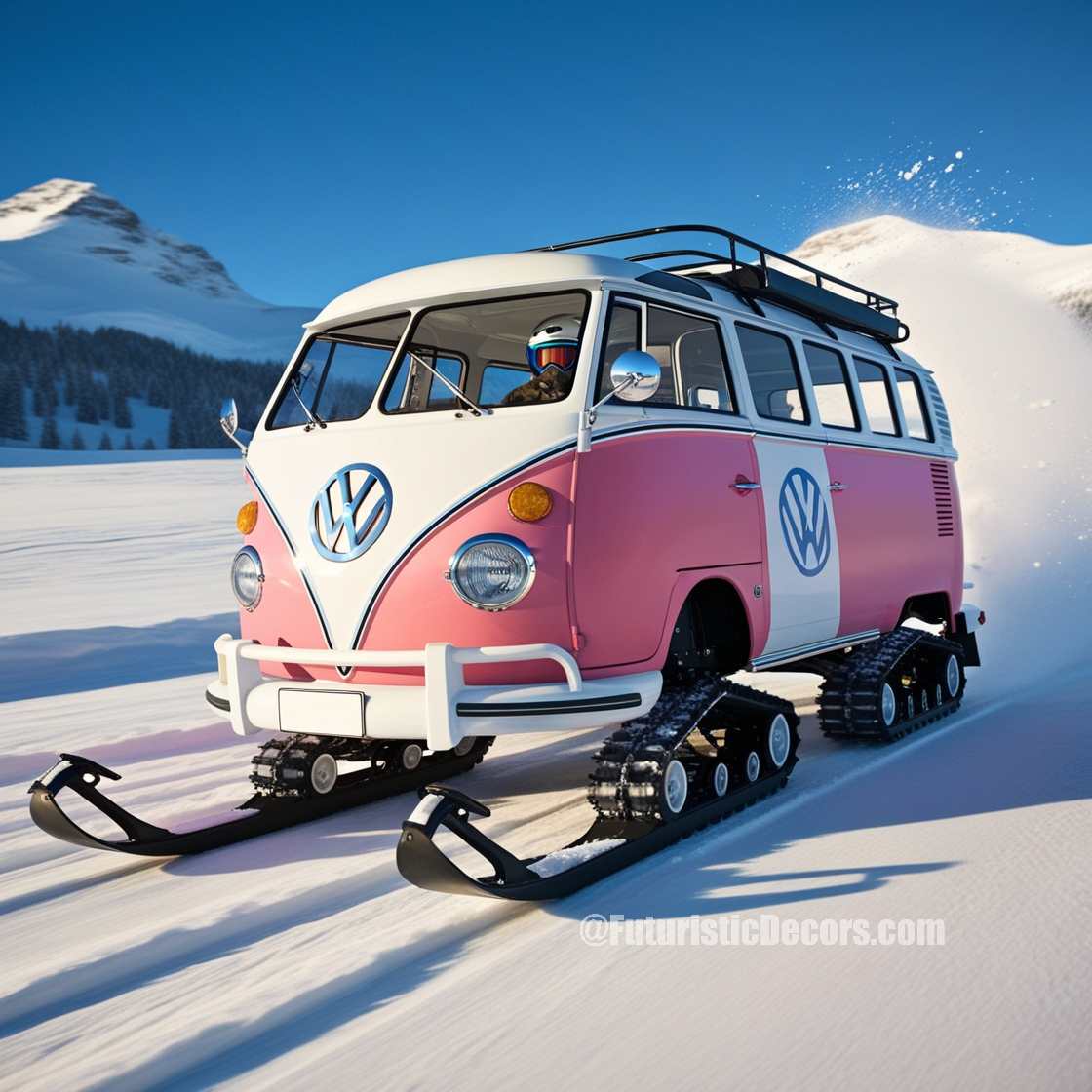 Volkswagen Bus Snowmobiles