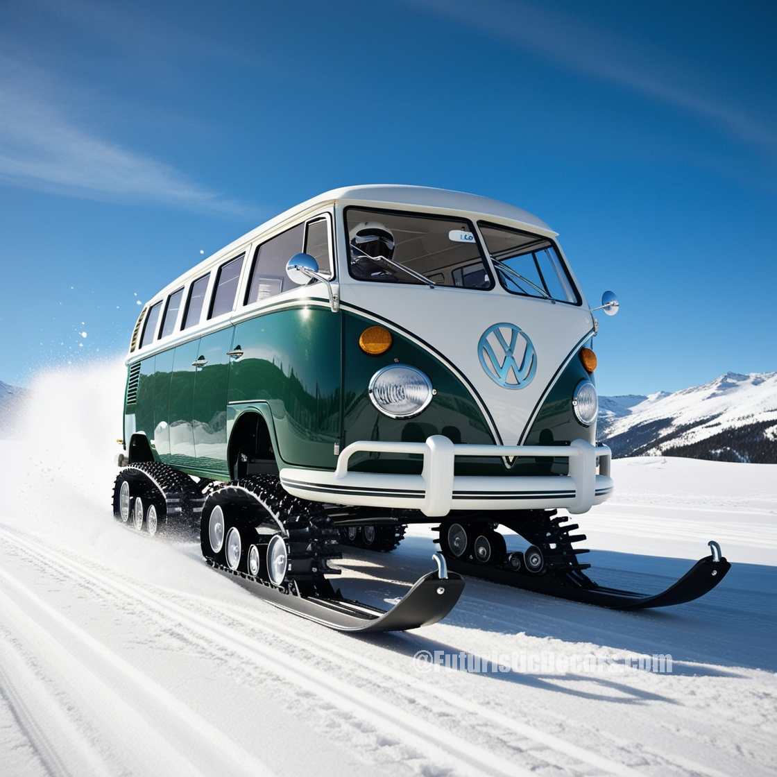 Volkswagen Bus Snowmobiles