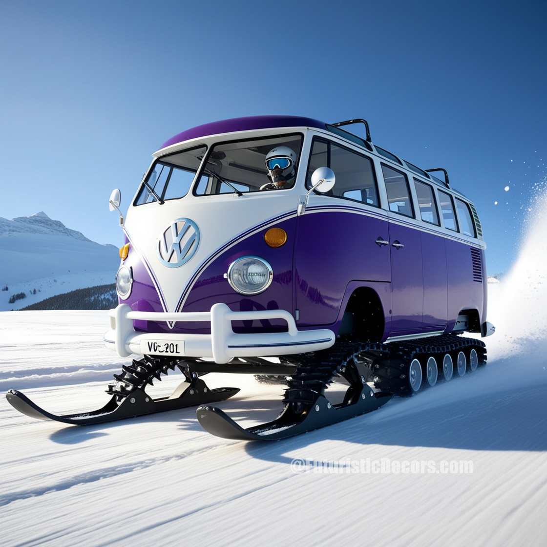 Volkswagen Bus Snowmobiles