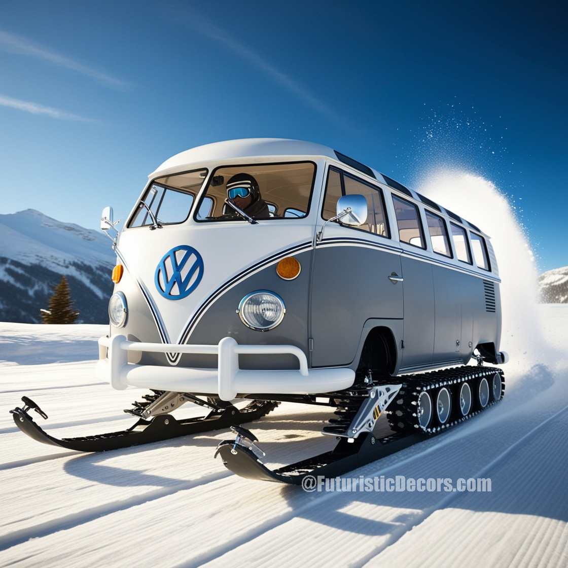 Volkswagen Bus Snowmobiles