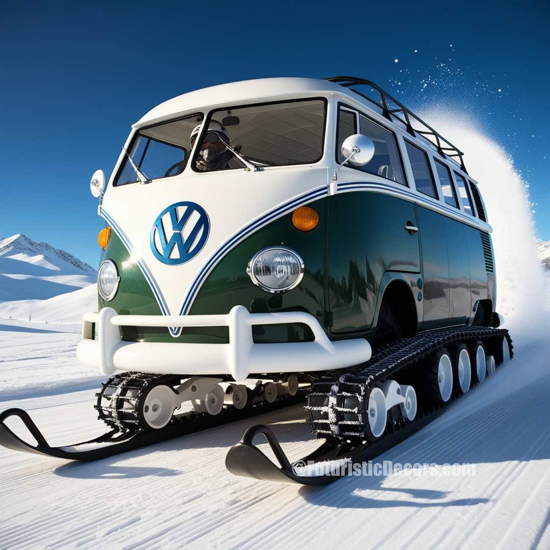 Volkswagen Bus Snowmobiles