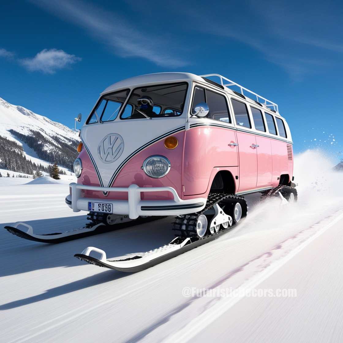 Volkswagen Bus Snowmobiles