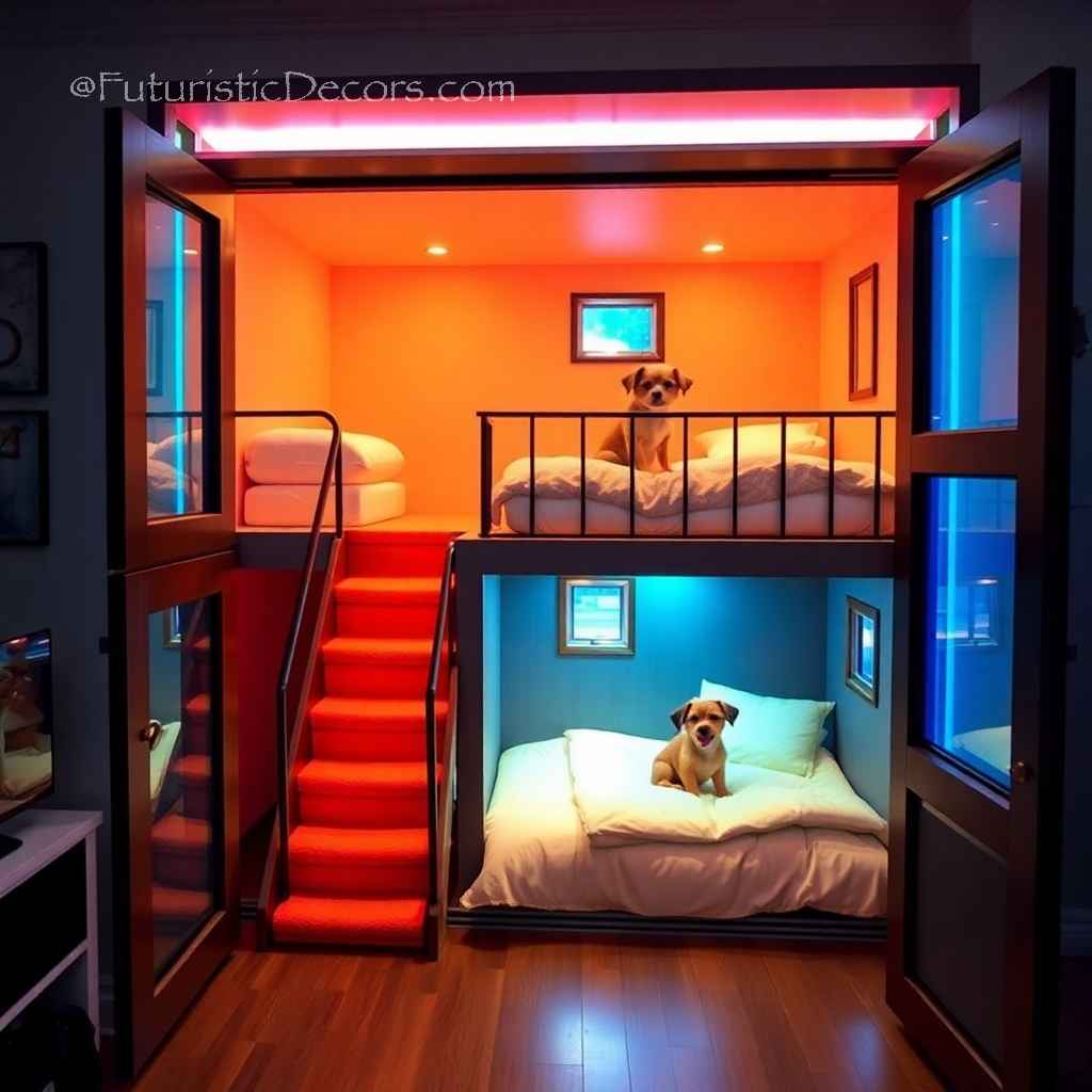 Adorable Two-Storey Dog Bed