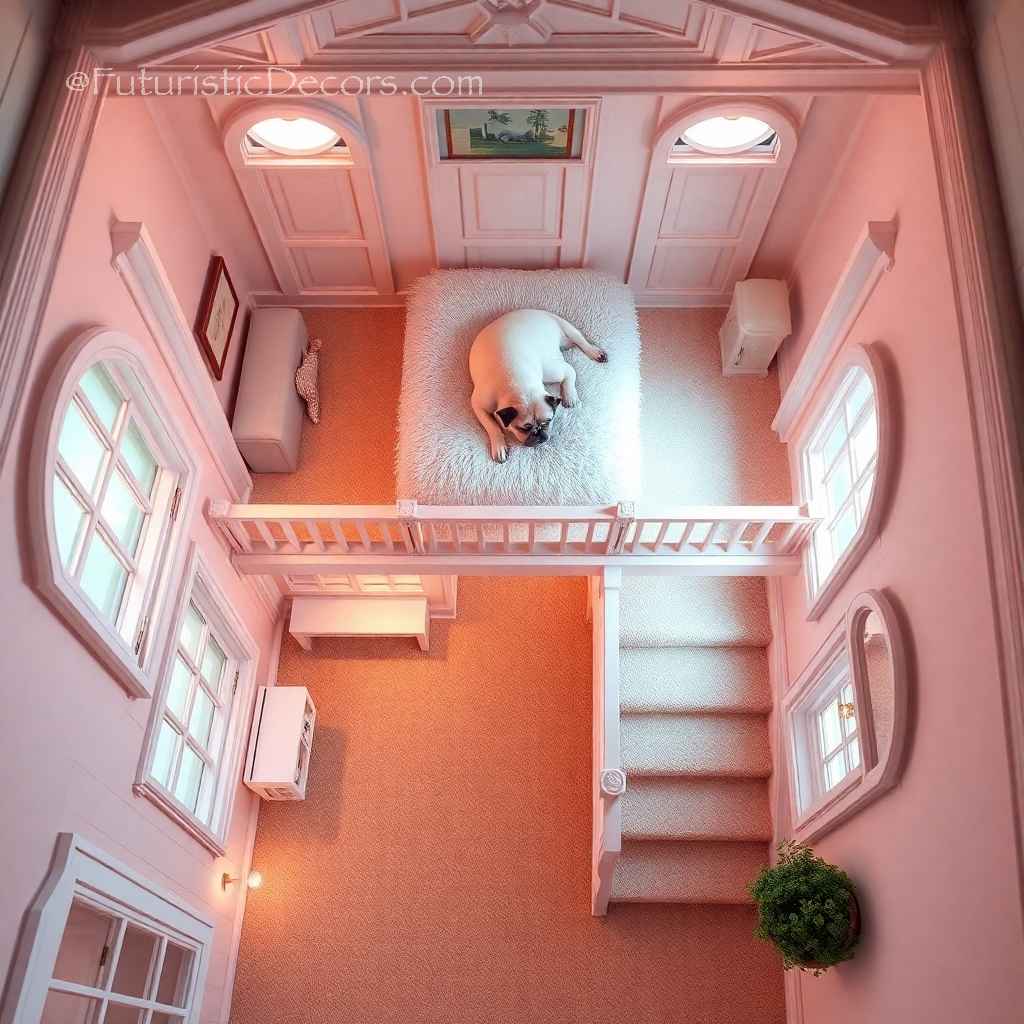 Adorable Two-Storey Dog Bed