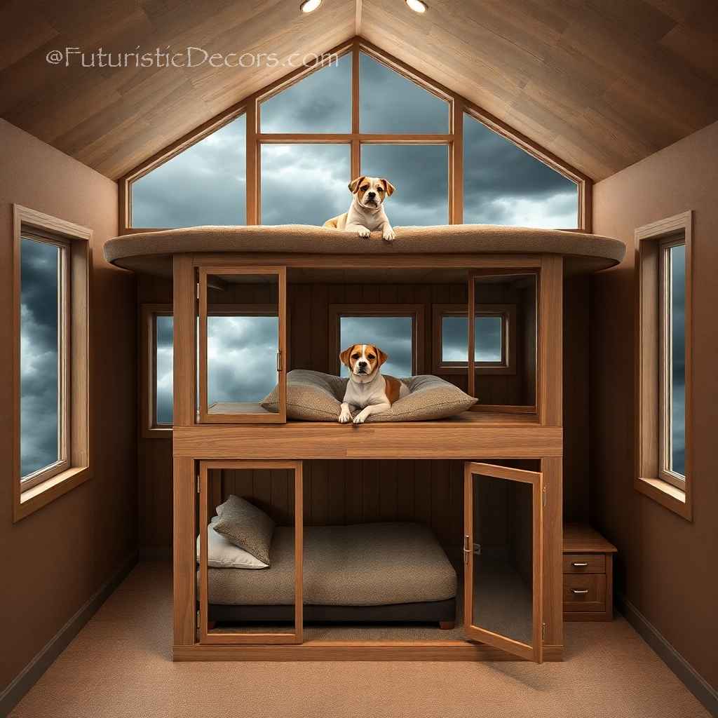 Adorable Two-Storey Dog Bed