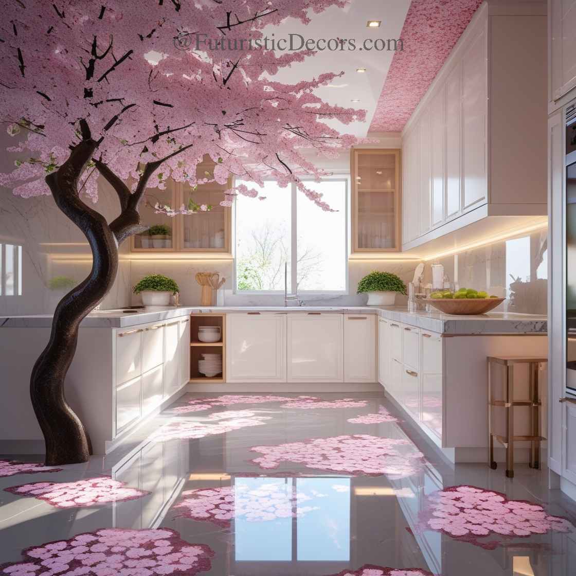 Cherry Blossom Epoxy Floor