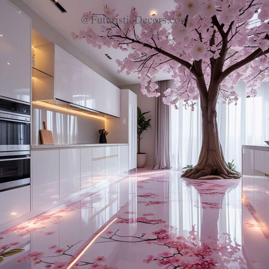 Cherry Blossom Epoxy Floor