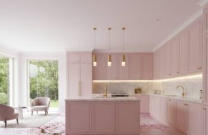 Cherry Blossom Epoxy Floor: Transform Kitchen with 3D Floral Art Cherry Blossom Epoxy Flooring