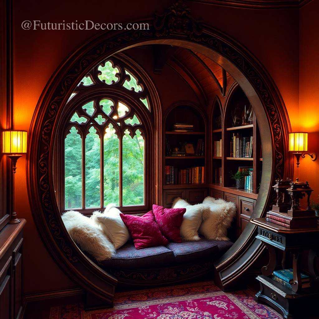 Circular Reading Nooks