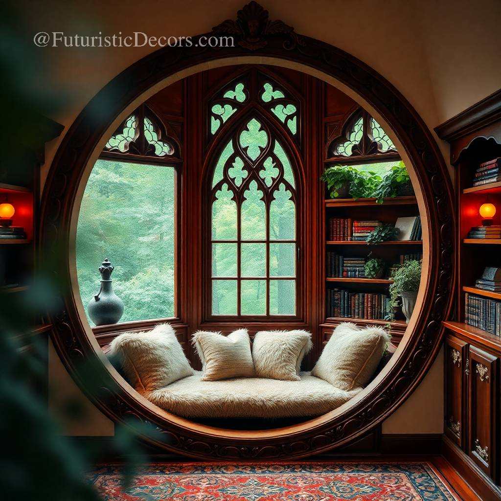 Circular Reading Nooks