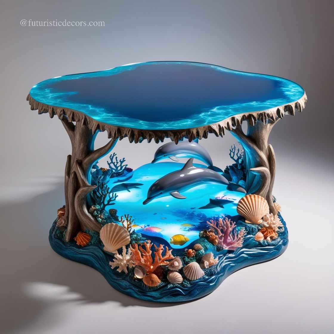 Dolphin Themed Side Tables