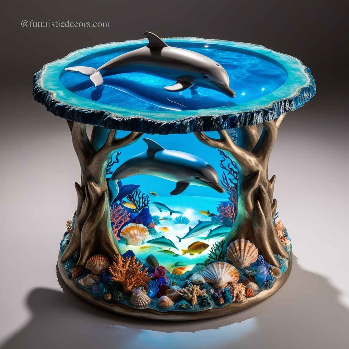 Dolphin Themed Side Tables