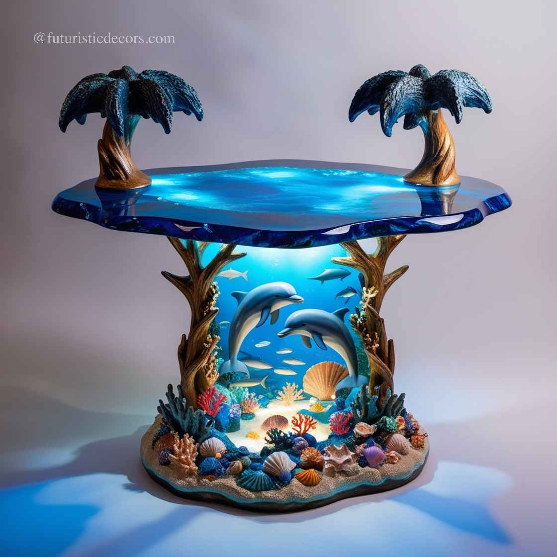 Dolphin Themed Side Tables