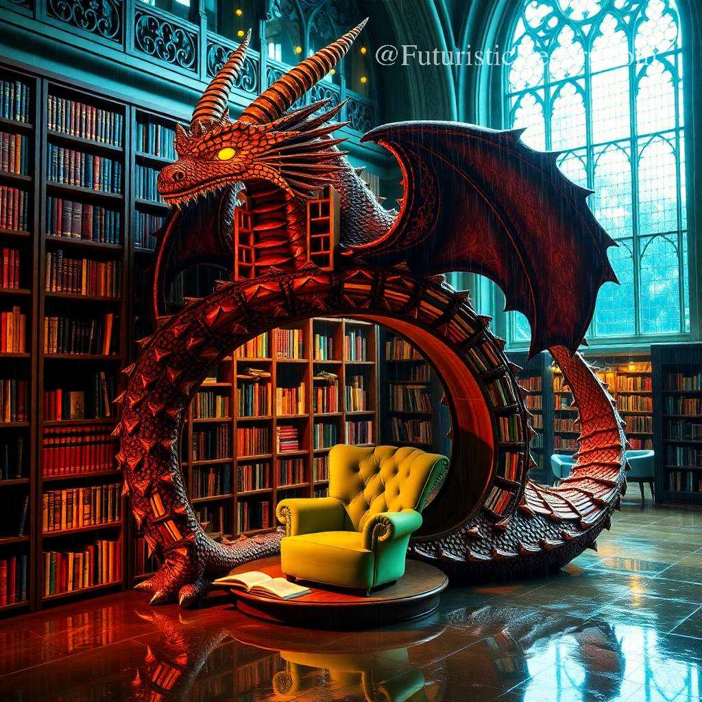 Dragon Bookcase