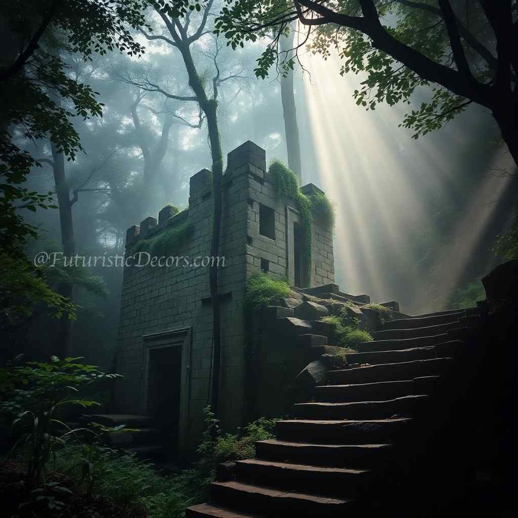 Forgotten Old House in the Forest