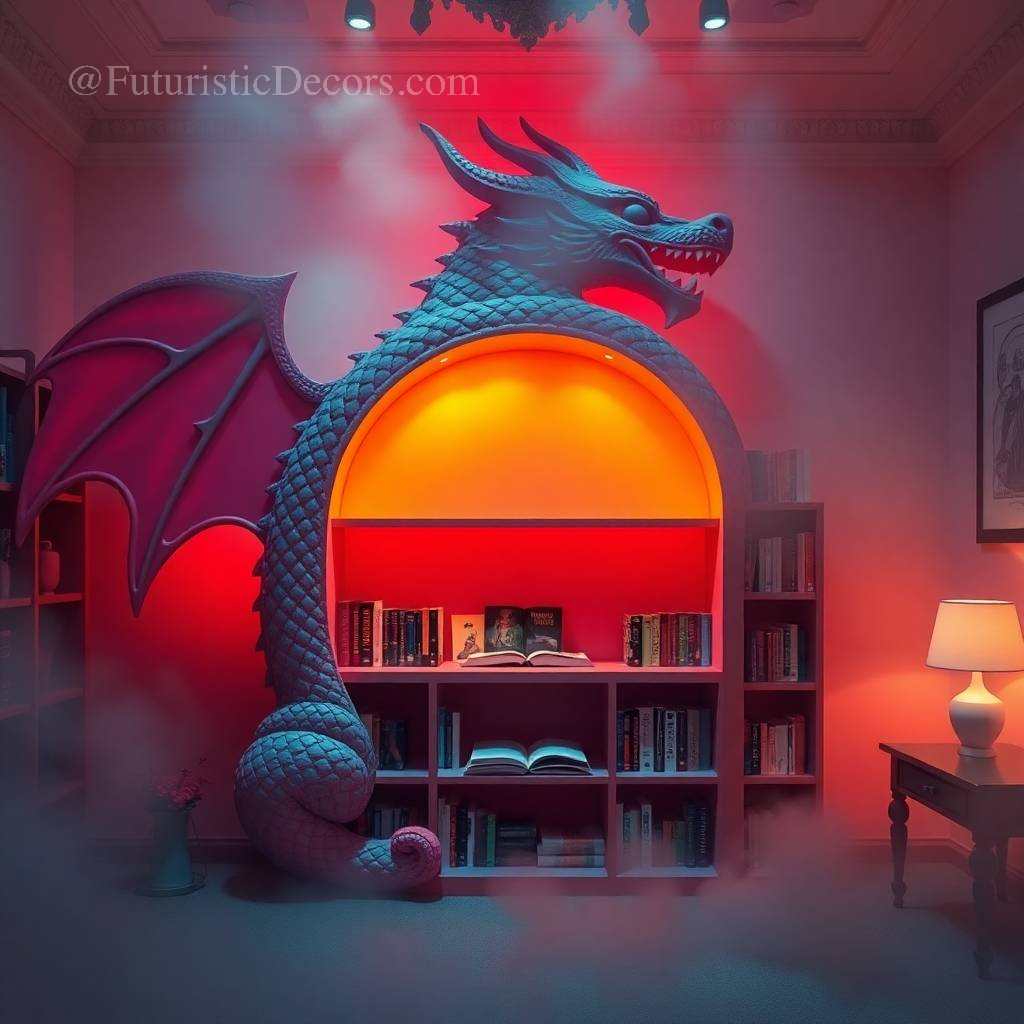 Giant Dragon Bookcase