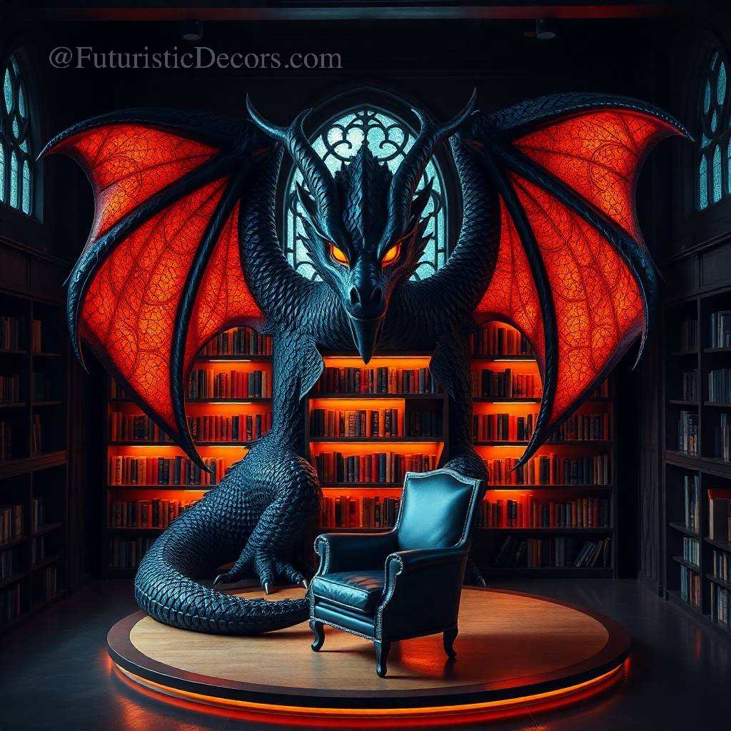 Giant Dragon Bookcase