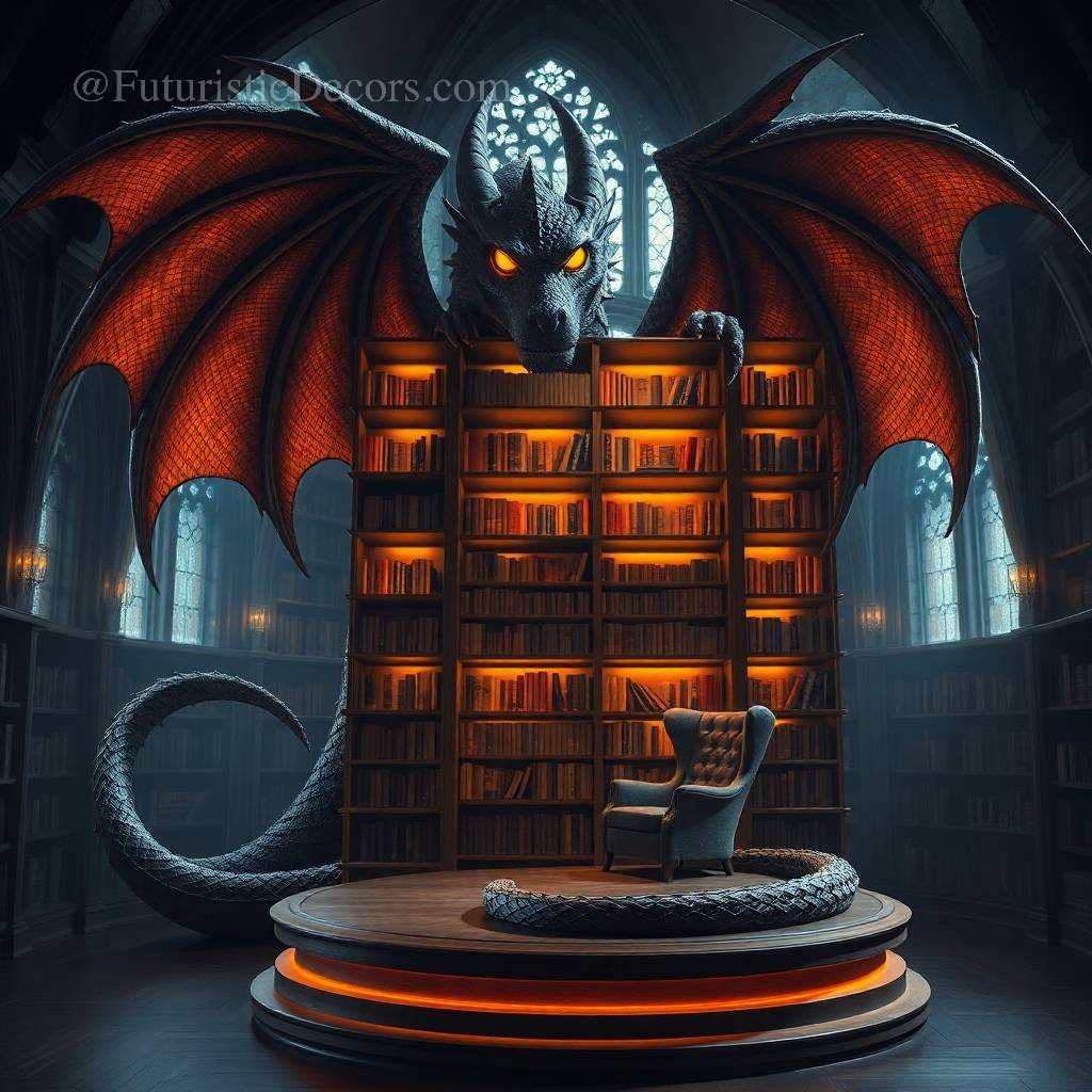 Giant Dragon Bookcase