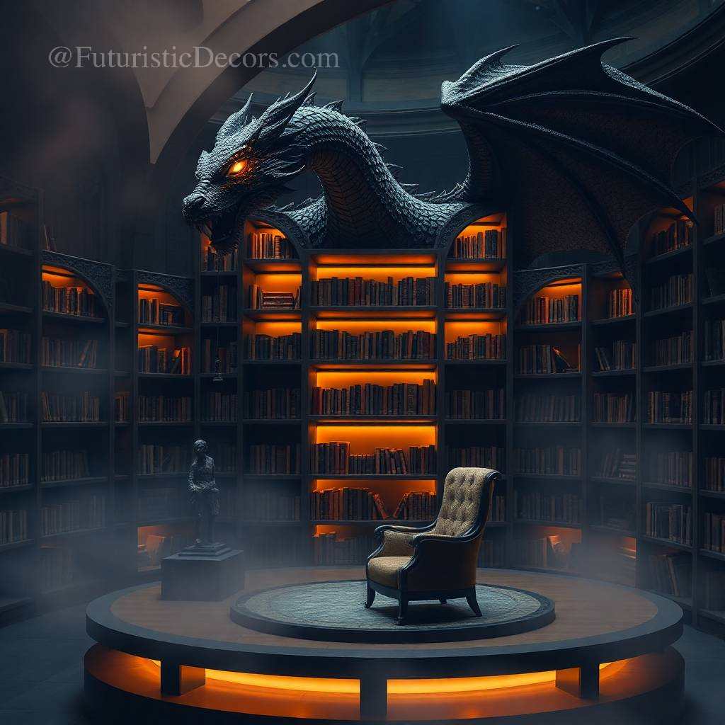 Giant Dragon Bookcase