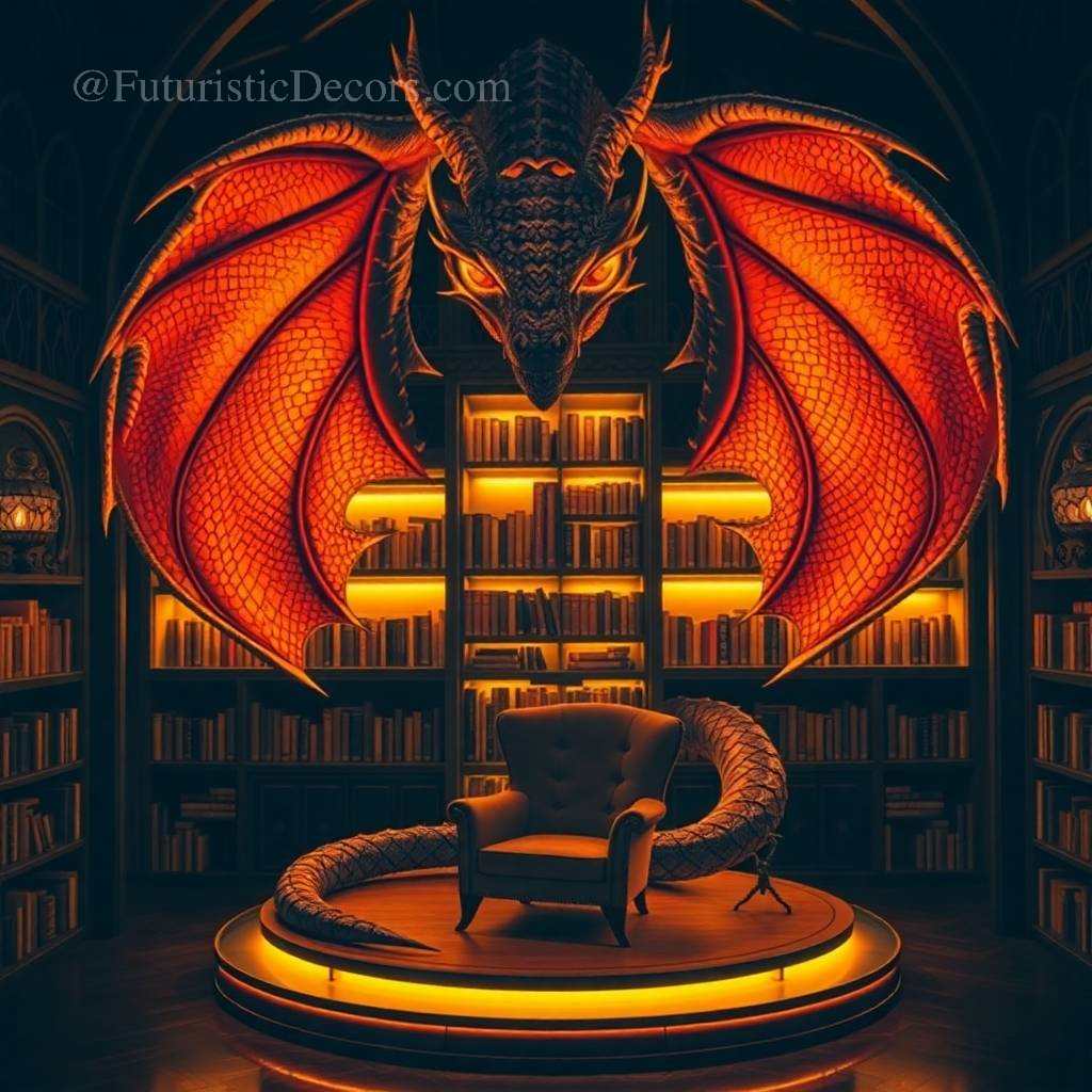 Giant Dragon Bookcase