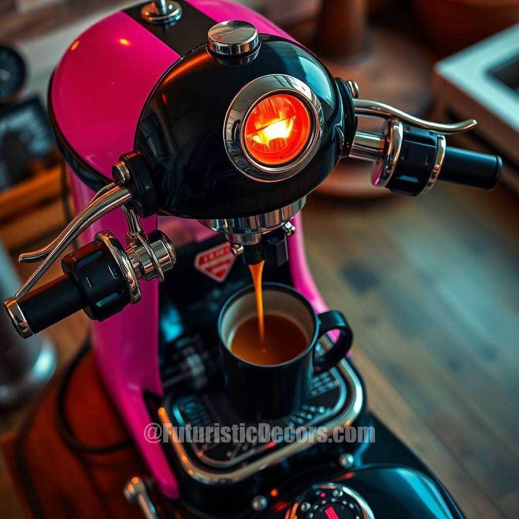 Harley Inspired Coffee Machine