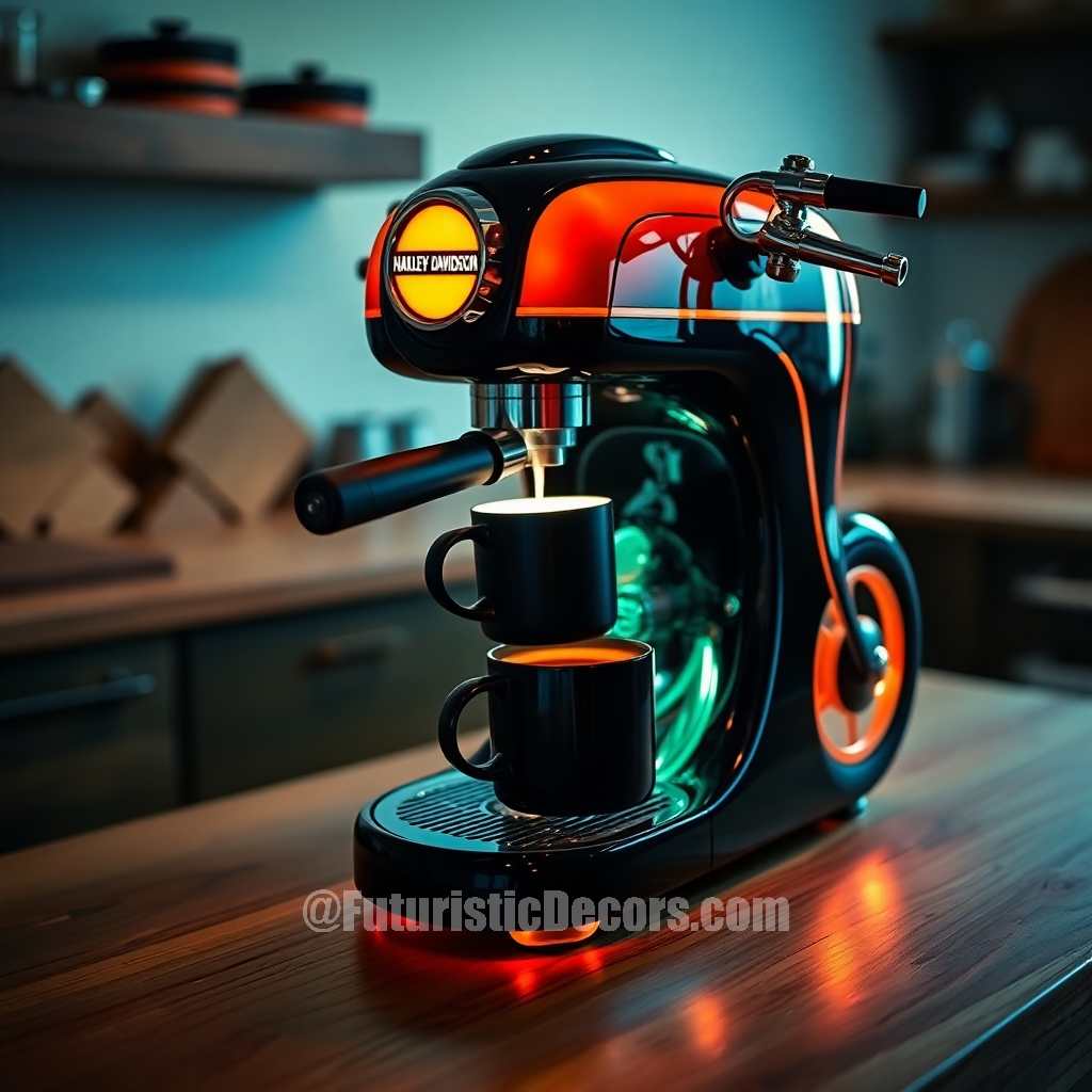 Harley Inspired Coffee Machine