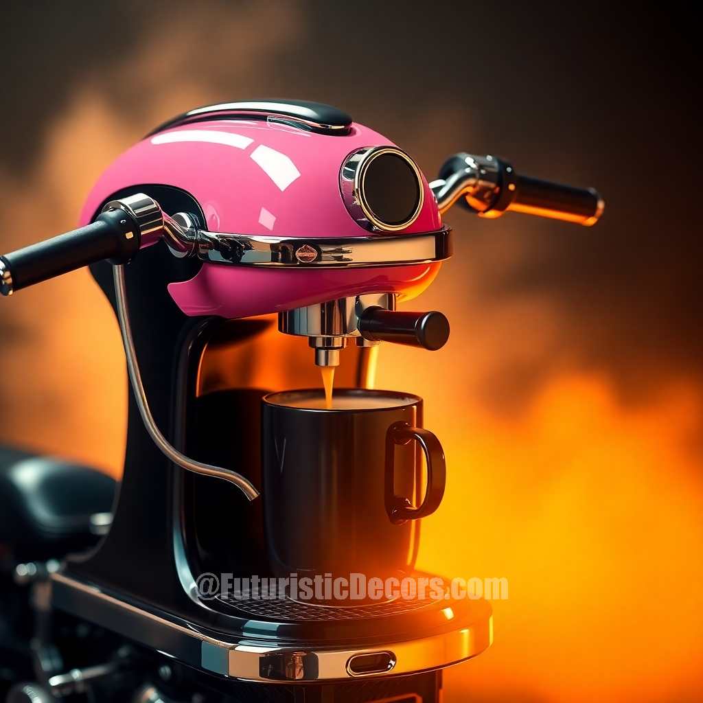 Harley Inspired Coffee Machine