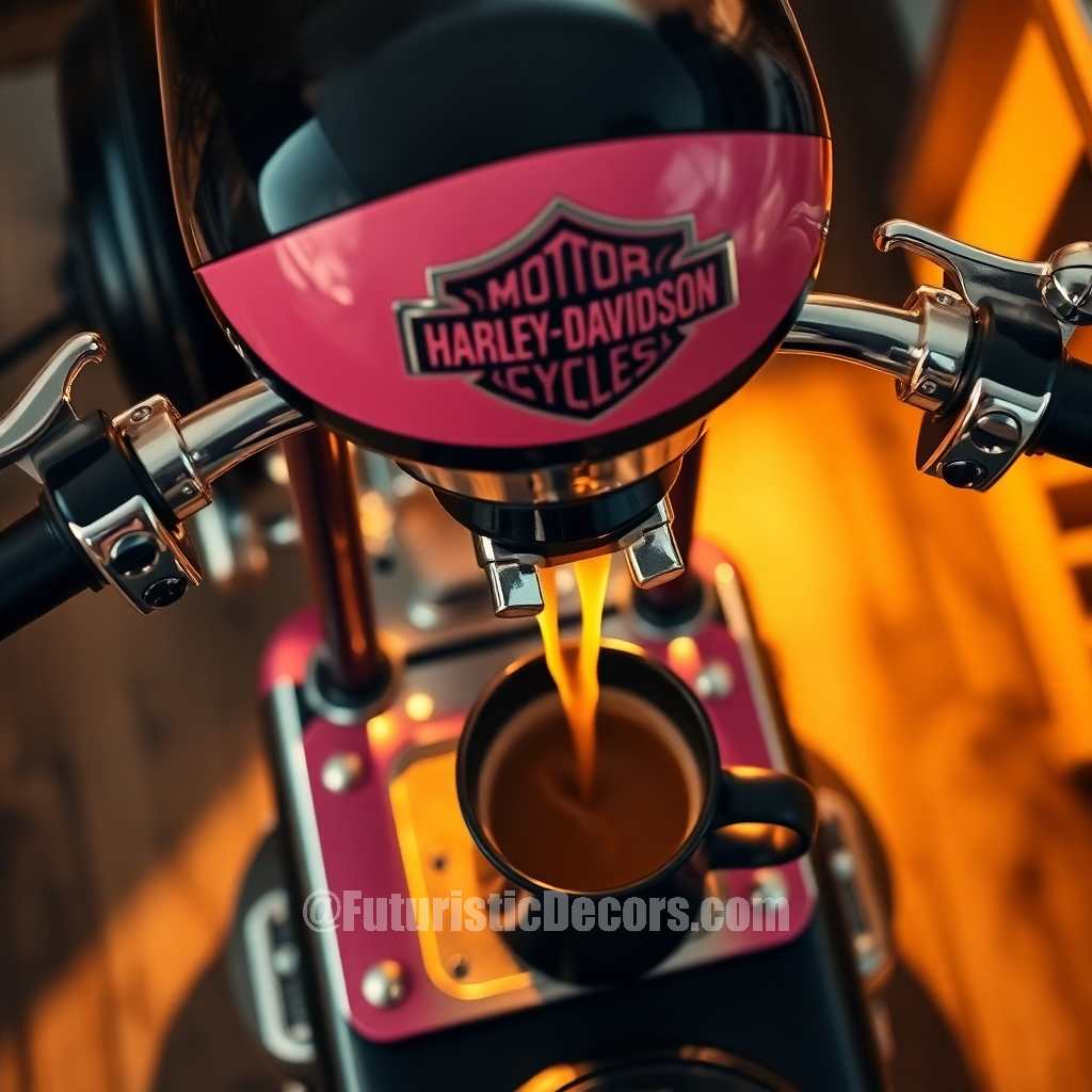 Harley Inspired Coffee Machine