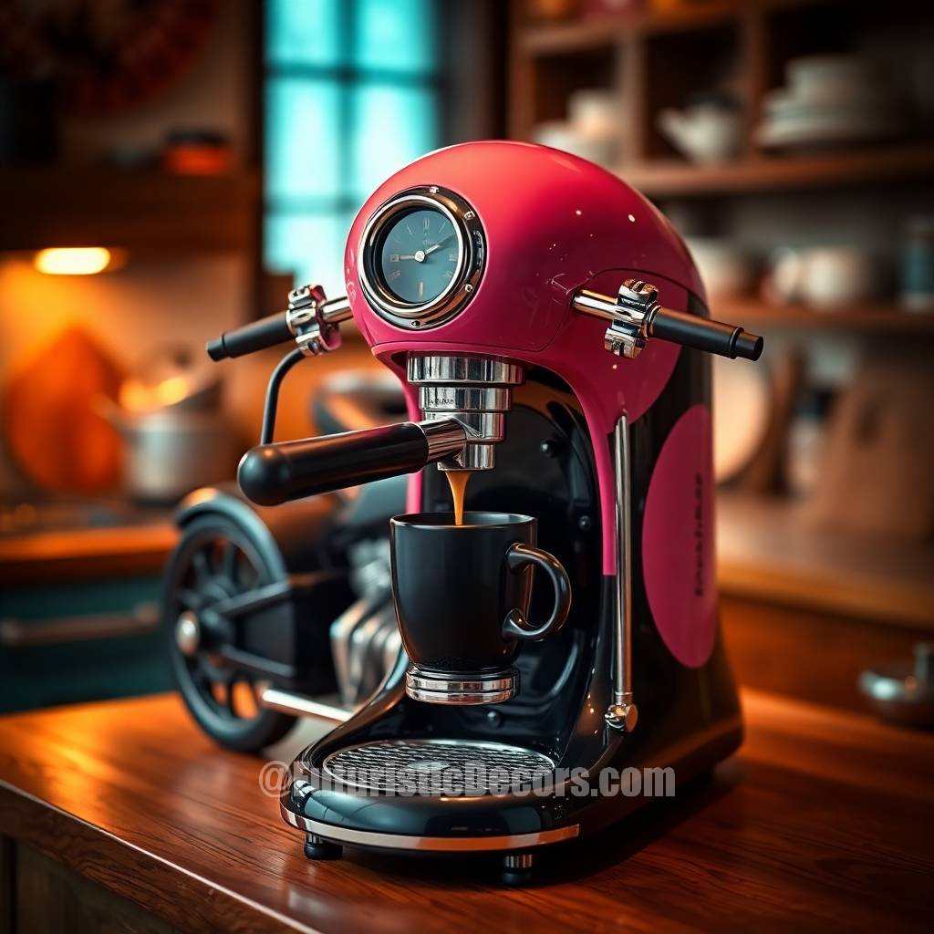 Harley Inspired Coffee Machine