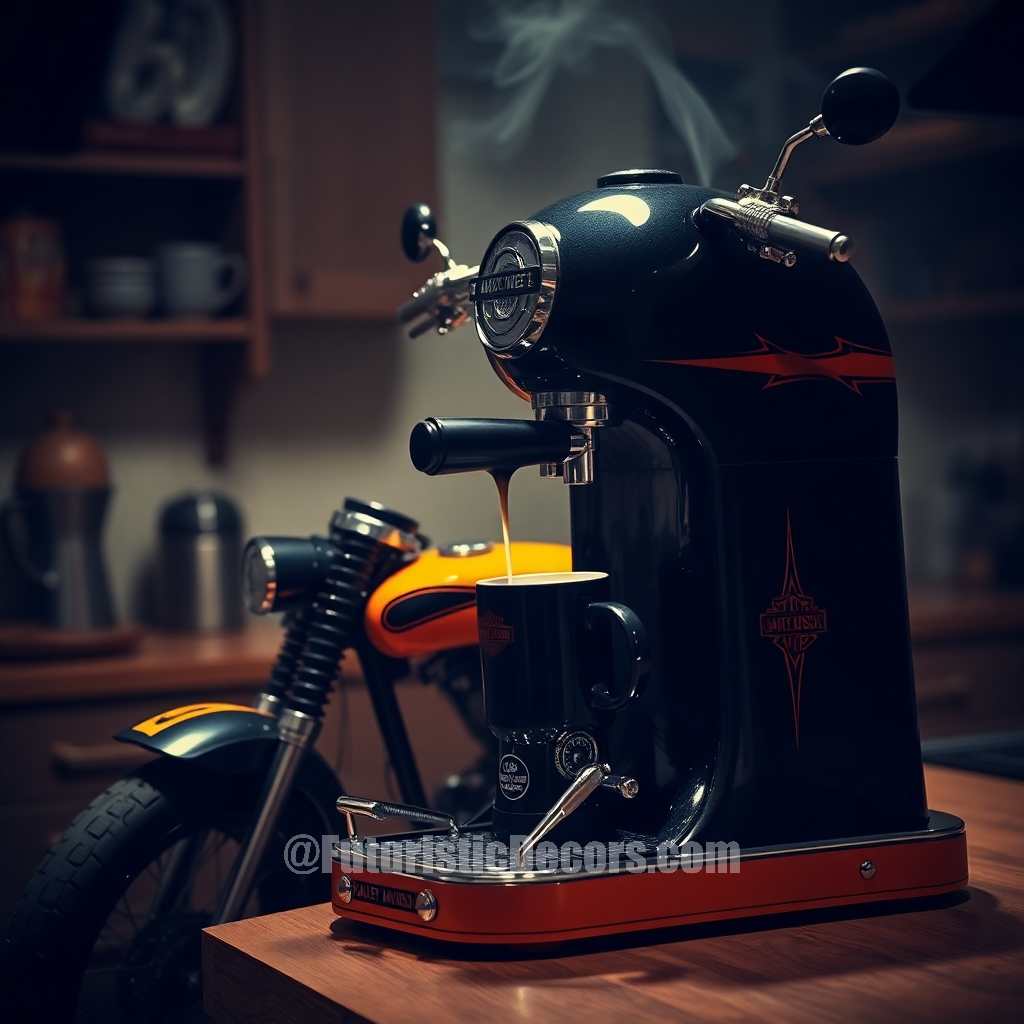 Harley Inspired Coffee Machine