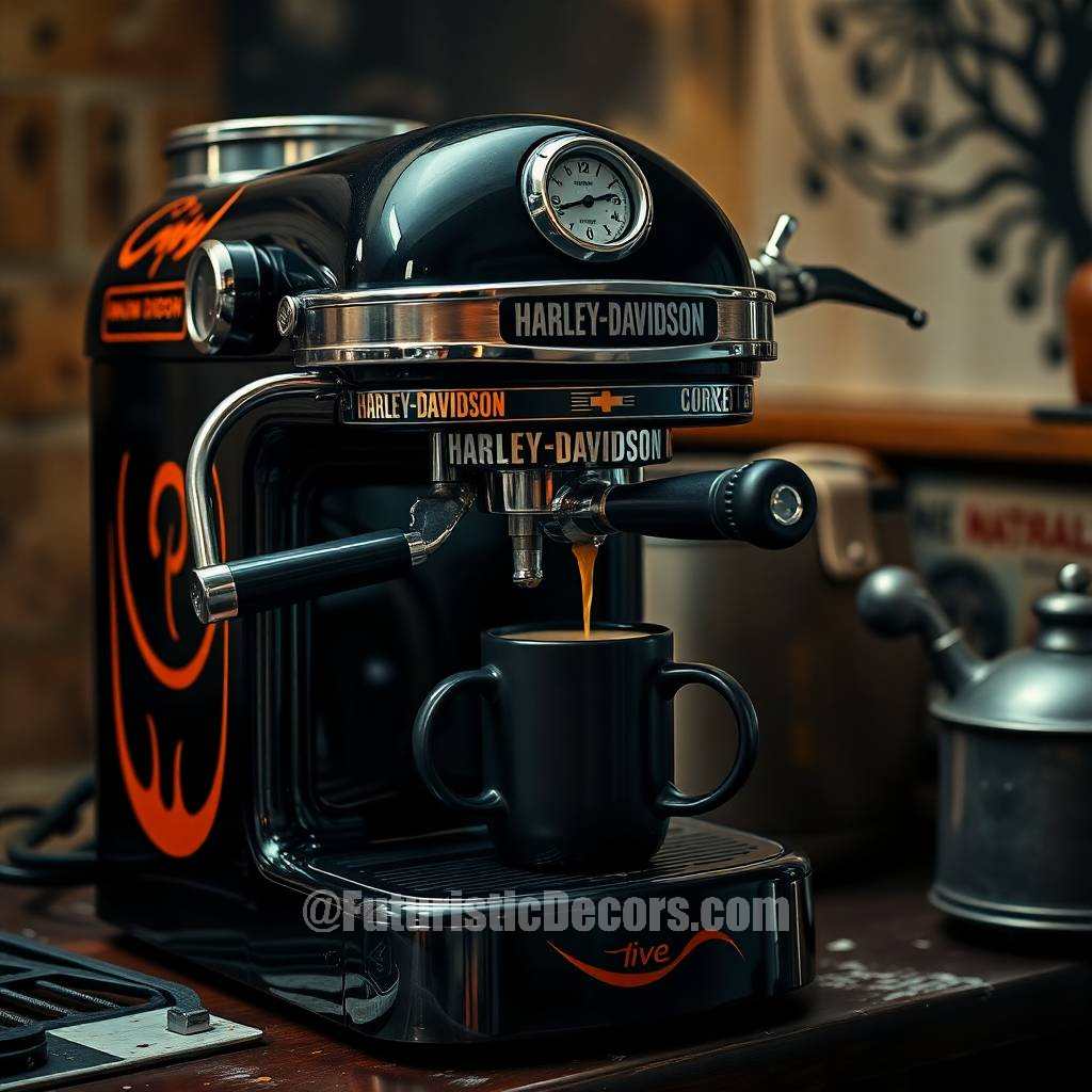 Harley Inspired Coffee Machine