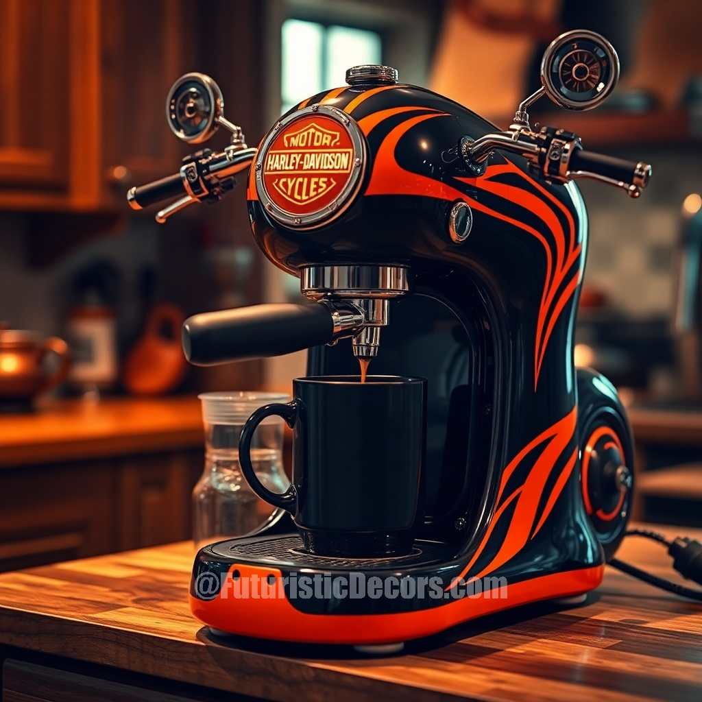 Harley Inspired Coffee Machine